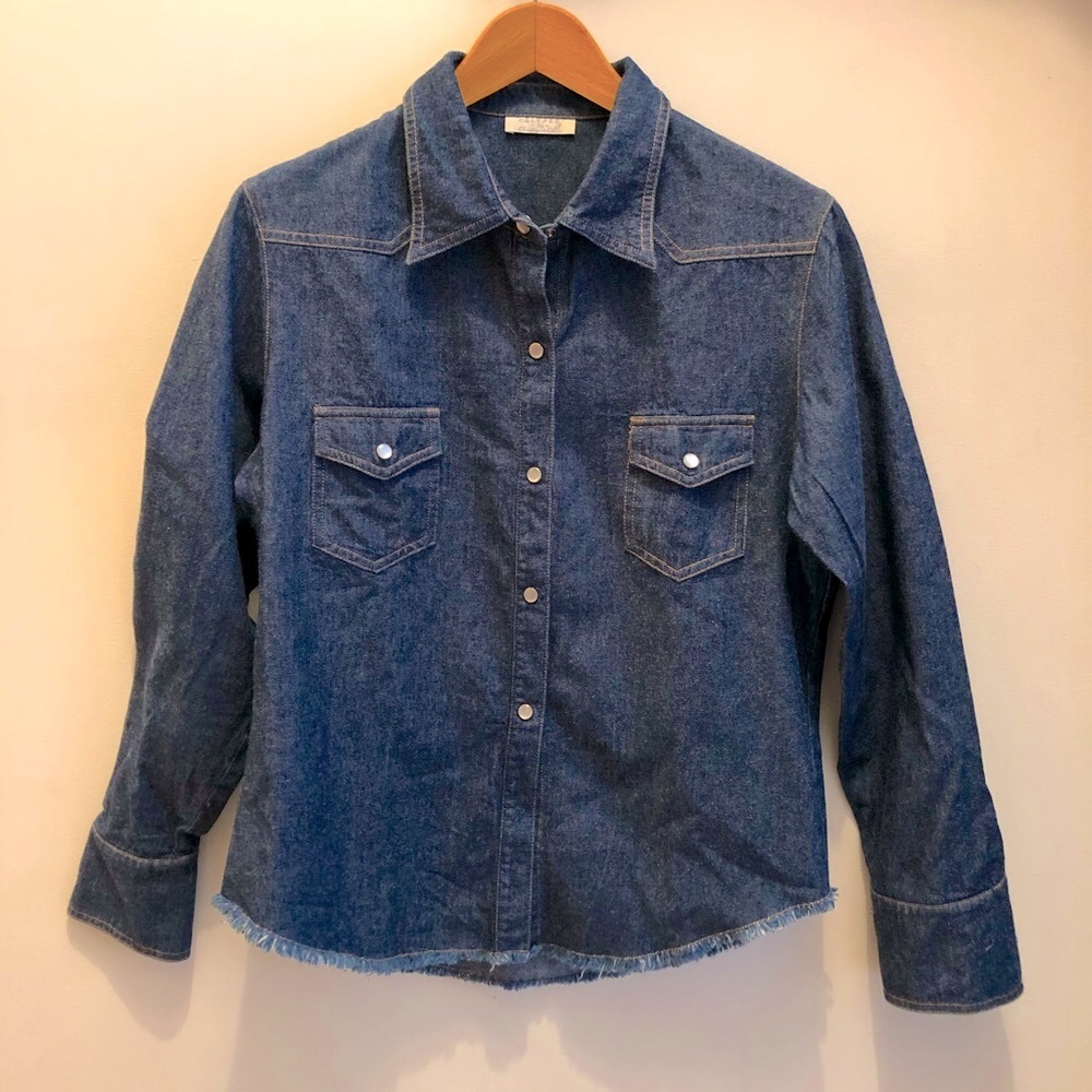 Calypso | Cotton Denim Long-sleeve w/ Pearl Snaps